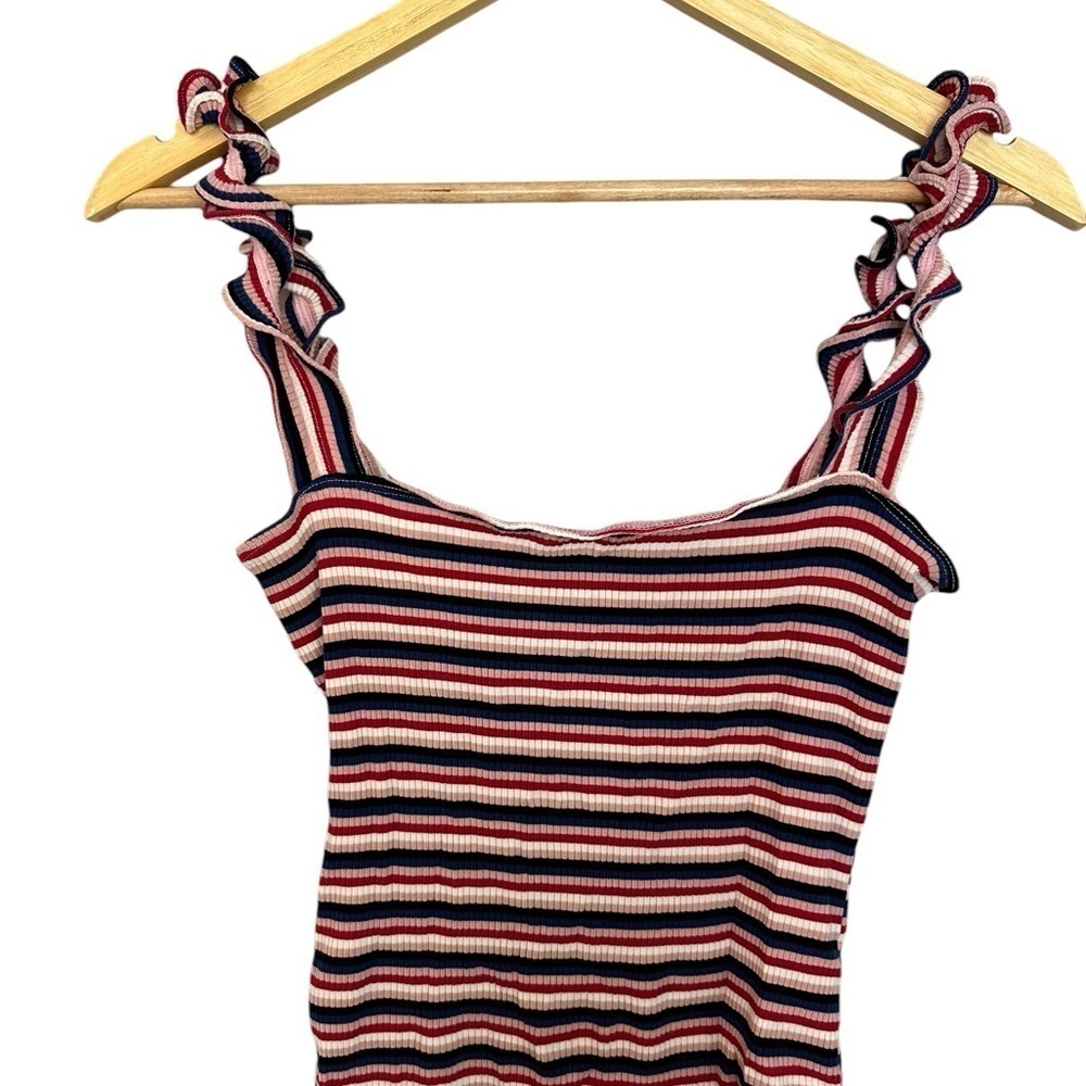 Reformation Hampton Bodysuit Hollywood Stripe L - Picture 5 of 9